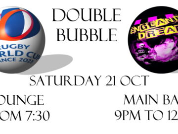 Double event on Saturday 21 OCT of Rugby World Cup and England's Dreaming Band