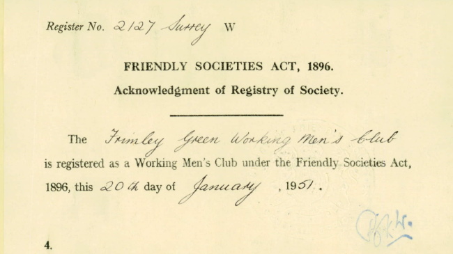 Photo of Society's 1951 Registration