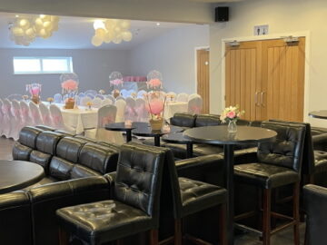 Function Room set for Wedding Breakfast