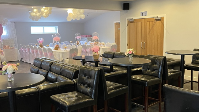 Function Room set for Wedding Breakfast