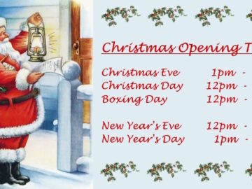 Christmas and New Year Opening Times Promo Slide