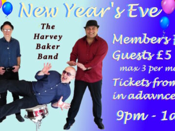 Harvey Baker Band New Year's Eve event slide