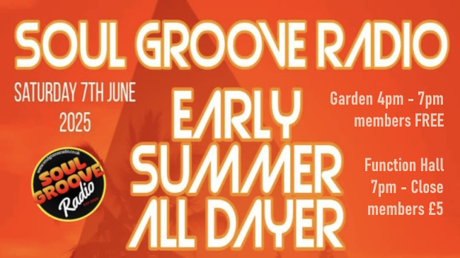 Soul Groove Radio promo for their Early Summer event