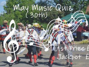 Featured image and promo slide for May 2025 Music Quiz