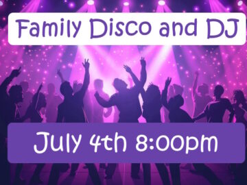 Artist's impression of disco dancers to promote July's Family Disco