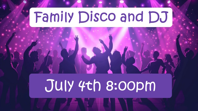 Artist's impression of disco dancers to promote July's Family Disco