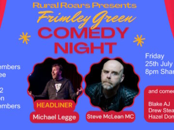 Comedy Club night July 2025 promo slide