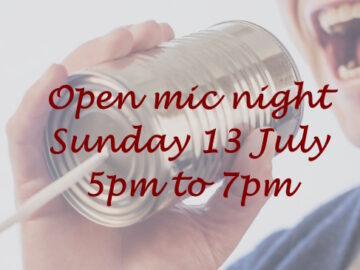 Part of the Open Day 2025 - an open mic session
