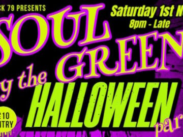 Promotion for Soul by the Green Halloween party 1st November 2025