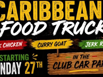 Poster for Caribbean Food Truck from 27th April