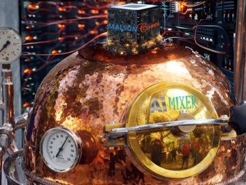 Malosn Cores AI Beer and Spirits Mixer in situ ready to produce any bar beverage on demand.