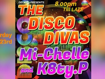 Poster promotion for Disco Divas Saturday May 23rd 2026