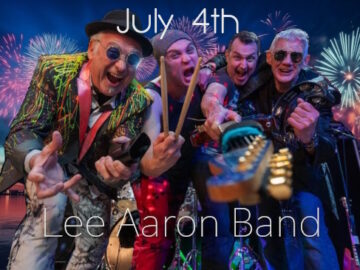 Promo poster for Lee Aaron Band July 4th