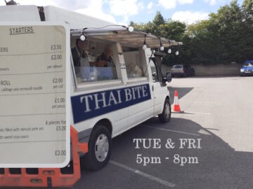 Thai Bite street food van with Starters menu example of value for money