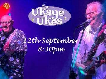 The two band members and the gig date 12 September