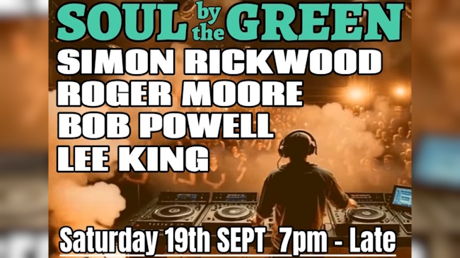 Poster for Deck 79 Soul Music disco from 7pm with DJs for the night named