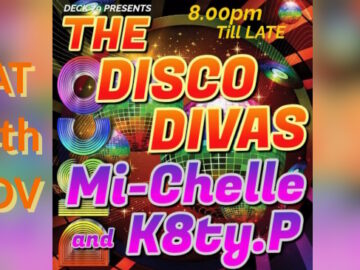 Poster promotion for Disco Divas Saturday November 14th 2026